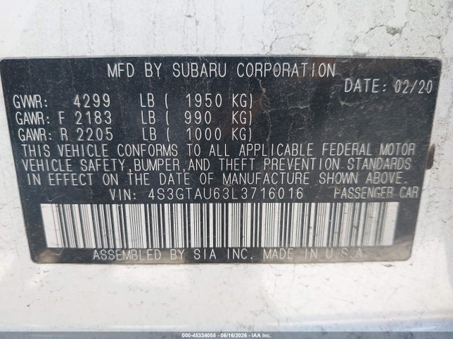 صورة 9 لـ 2020 Subaru IMPREZA LIMITED 5-DOOR