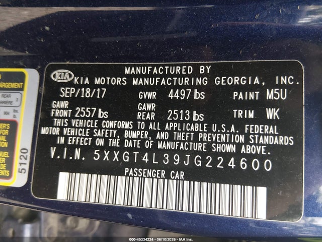 2018 KIA OPTIMA LX 照片 9