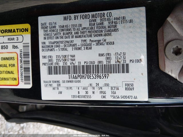 2014 FORD FUSION SE 照片 9