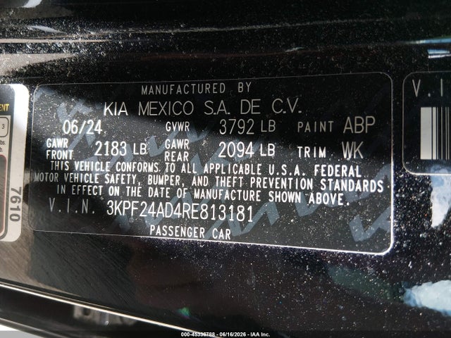 صورة 9 لـ 2024 KIA FORTE LXS