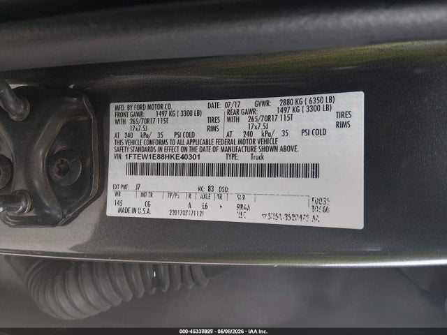 2017 FORD F-150 XL 照片 9