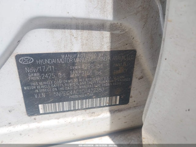 صورة 9 لـ 2012 Hyundai SONATA SE