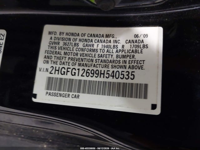 صورة 9 لـ 2009 Honda CIVIC LX