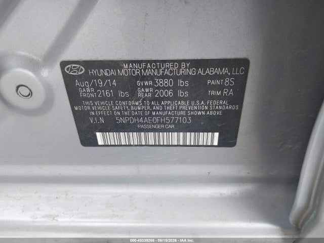 صورة 9 لـ 2015 Hyundai ELANTRA SE