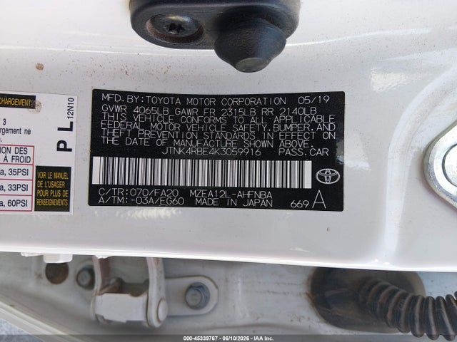 2019 Toyota COROLLA SE 照片 9