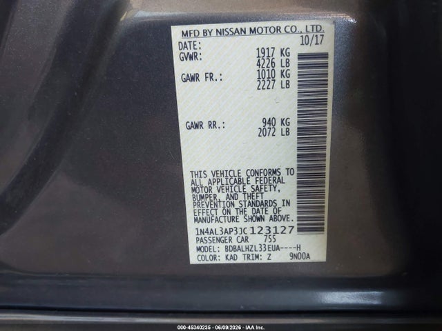صورة 9 لـ 2018 Nissan ALTIMA 2.5 SR