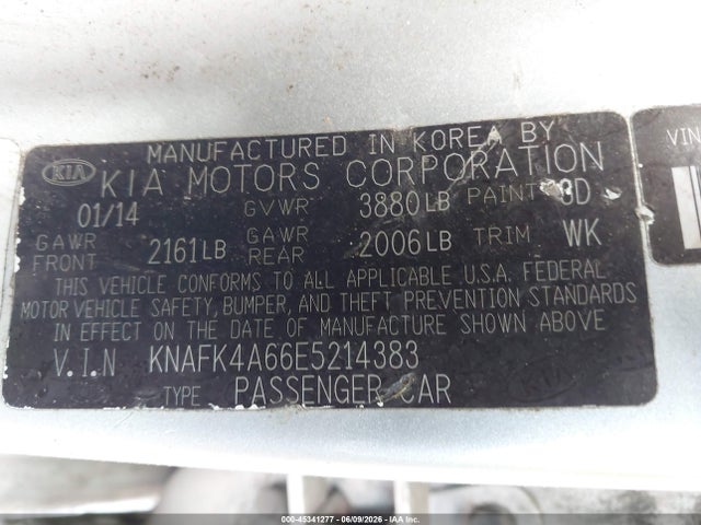 2014 KIA FORTE LX photo 9