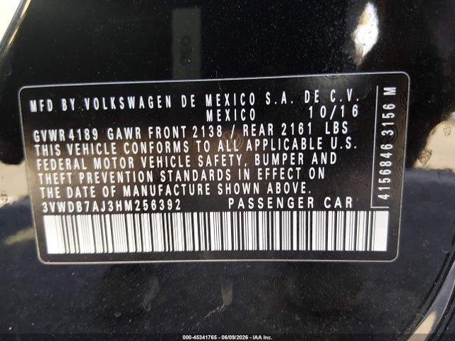 2017 Volkswagen JETTA 1.4T SE 照片 9