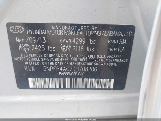 صورة 9 لـ 2013 Hyundai SONATA GLS