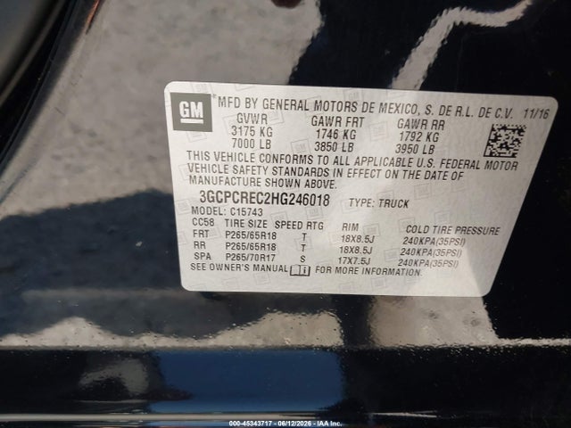 صورة 9 لـ 2017 Chevrolet SILVERADO 1500 1LT