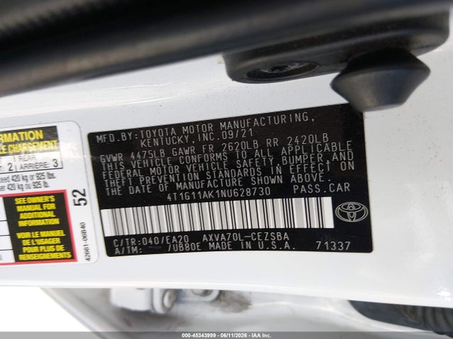 صورة 9 لـ 2022 Toyota CAMRY SE