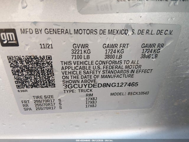 صورة 9 لـ 2022 Chevrolet SILVERADO 1500 LTD 4WD SHORT BED LT