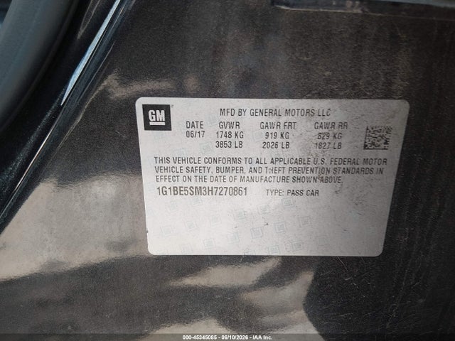 صورة 9 لـ 2017 Chevrolet CRUZE LT AUTO