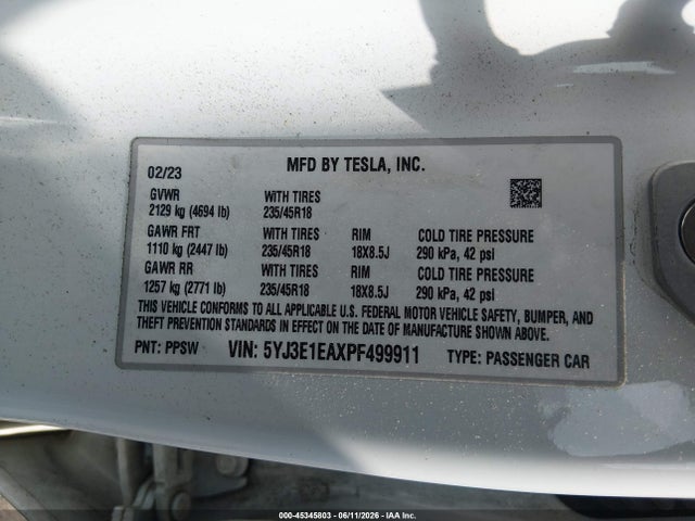 صورة 9 لـ 2023 Tesla MODEL 3 REAR-WHEEL DRIVE