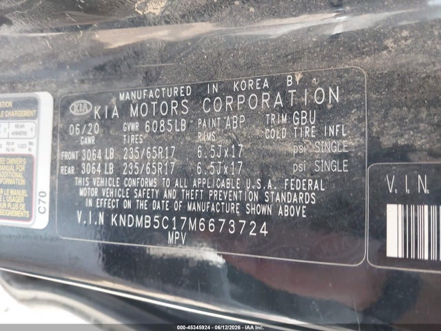 2021 KIA SEDONA LX 9