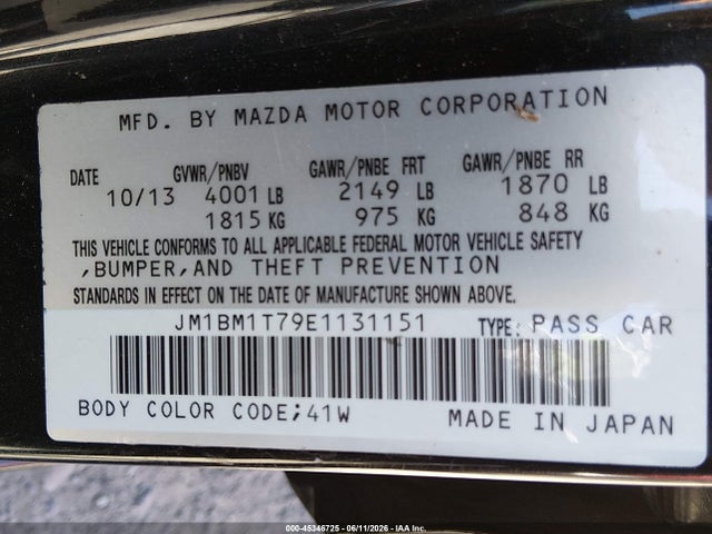 2014 Mazda MAZDA3 I SV 缩略图 9