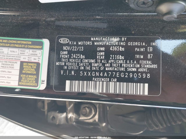 2014 KIA OPTIMA EX 照片 9