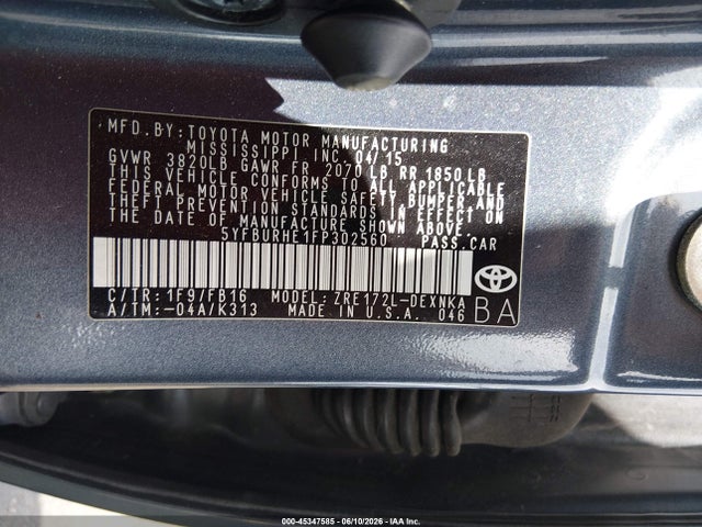 2015 Toyota COROLLA LE 照片 9