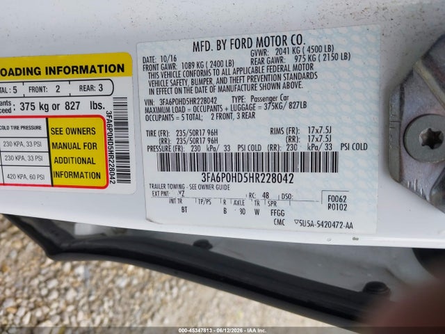 صورة 9 لـ 2017 FORD FUSION SE