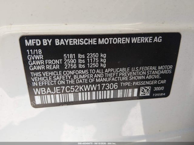 صورة 9 لـ 2019 BMW 540I XDRIVE