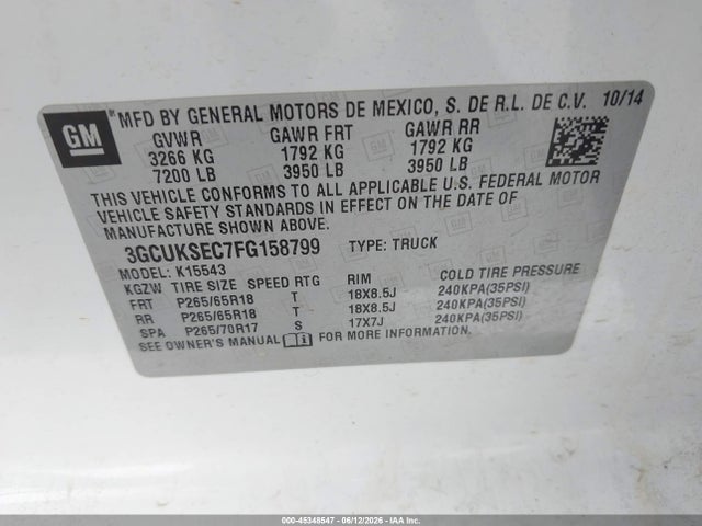 2015 Chevrolet SILVERADO 1500 LTZ 照片 9