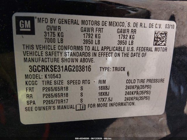 2010 Chevrolet SILVERADO 1500 LT 照片 9