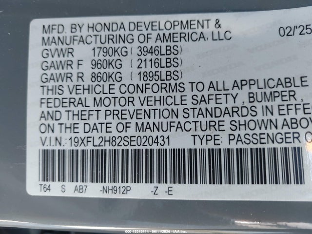 2025 Honda CIVIC SEDAN SPORT 照片 9