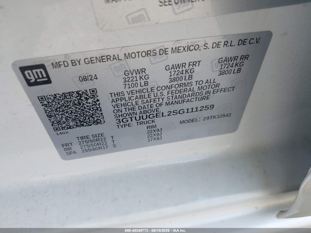 صورة 9 لـ 2025 GMC SIERRA 1500 4WD SHORT BOX DENALI