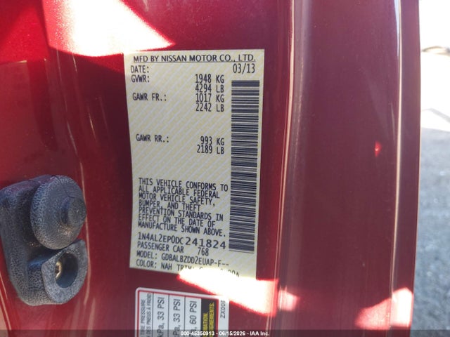 2013 Nissan ALTIMA 2.5 S photo 9