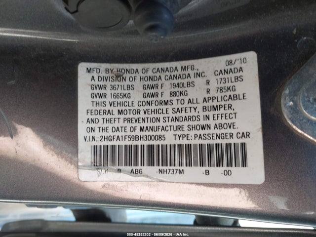 2011 Honda CIVIC LX 缩略图 9