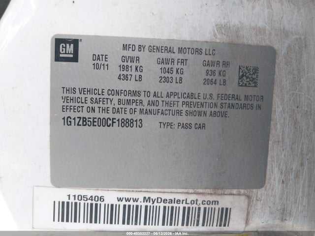 صورة 9 لـ 2012 Chevrolet MALIBU LS
