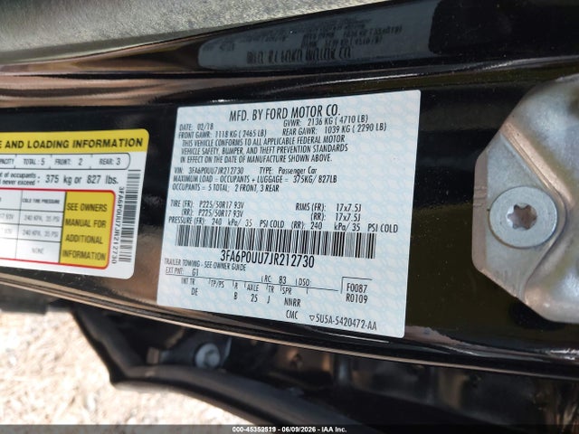 صورة 9 لـ 2018 FORD FUSION HYBRID S