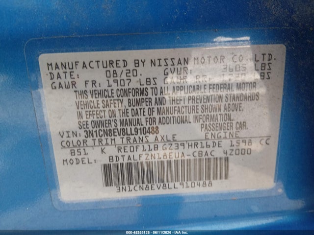 صورة 9 لـ 2020 Nissan VERSA SV XTRONIC CVT