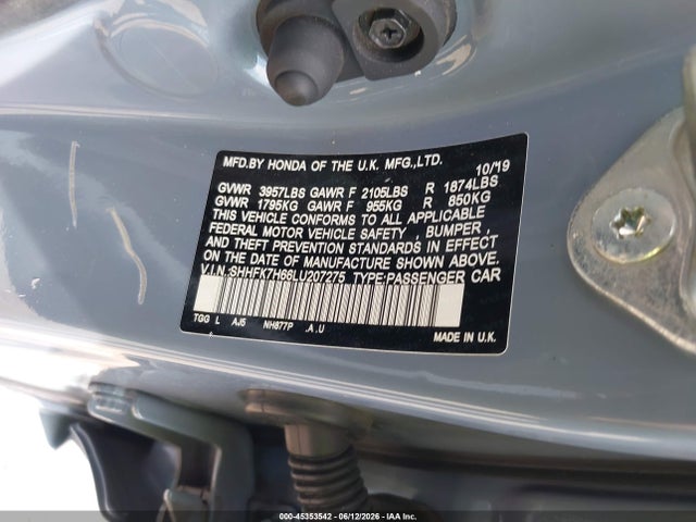 صورة 9 لـ 2020 Honda CIVIC EX