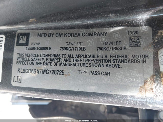 صورة 9 لـ 2021 Chevrolet SPARK FWD 1LT AUTOMATIC