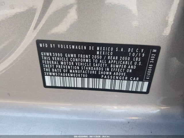 2019 Volkswagen GOLF 1.4T S/1.4T SE — фото 9