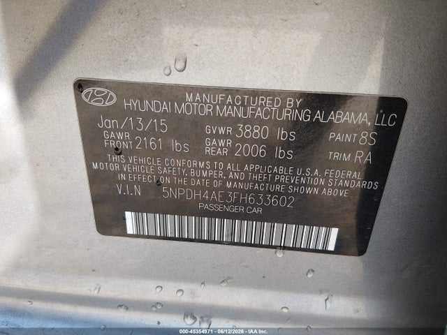 صورة 9 لـ 2015 Hyundai ELANTRA SE