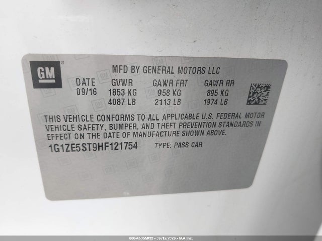 2017 Chevrolet MALIBU 1LT 照片 9
