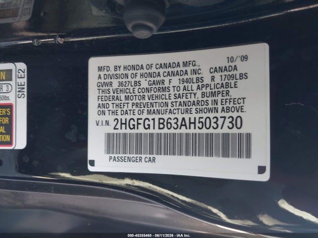 2010 Honda CIVIC LX 照片 9