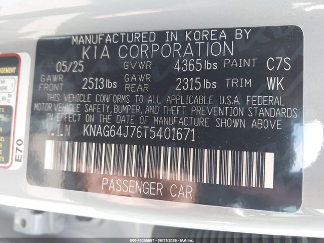 صورة 9 لـ 2026 KIA K5 GT-LINE FWD