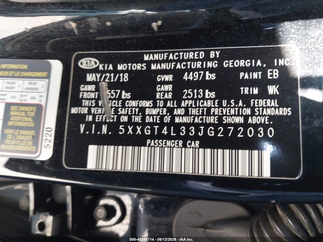 2018 KIA OPTIMA LX 照片 9