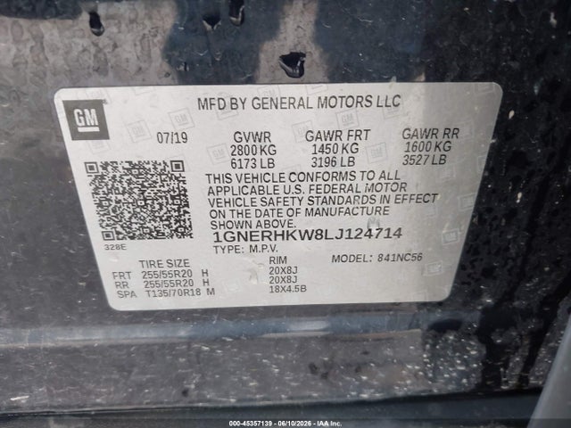 2020 CHEVROLET TRAVERSE FWD LT LEATHER 9