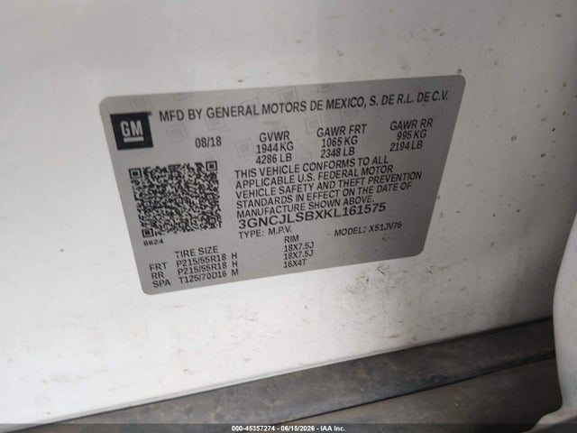 2019 CHEVROLET TRAX LT 9