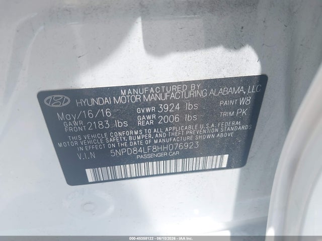 2017 Hyundai ELANTRA SE 照片 9