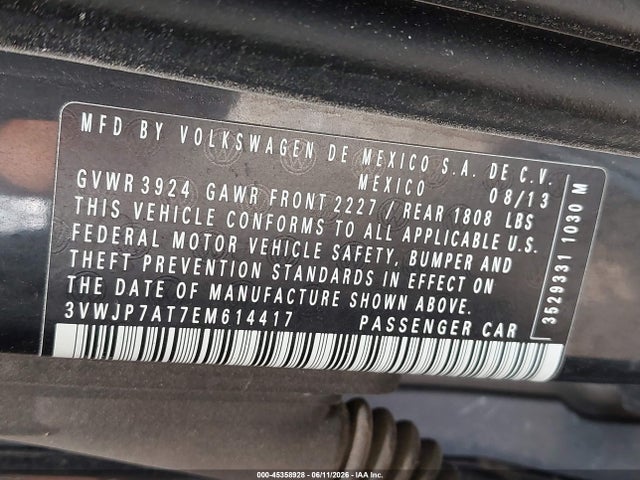 2014 Volkswagen BEETLE 2.5L photo 9