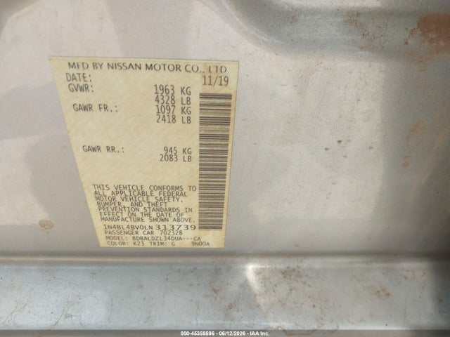 صورة 9 لـ 2020 Nissan ALTIMA S FWD