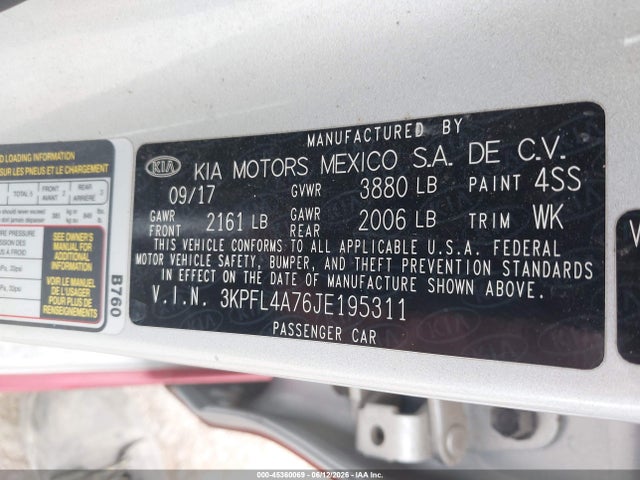 2018 KIA FORTE LX 照片 9