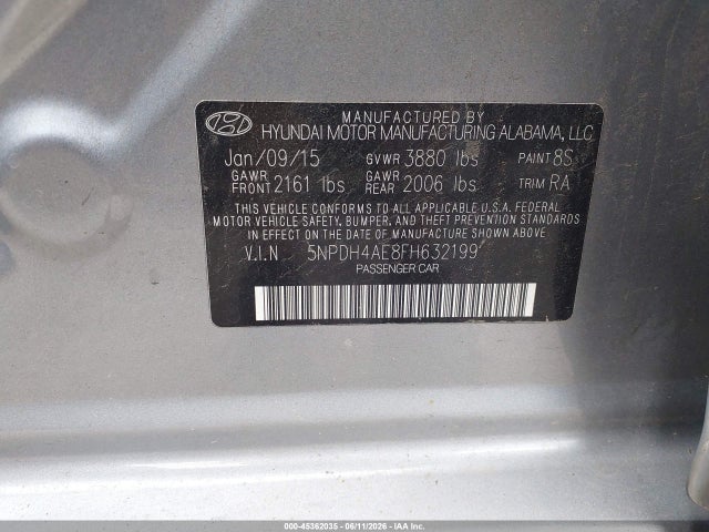 صورة 9 لـ 2015 Hyundai ELANTRA SE