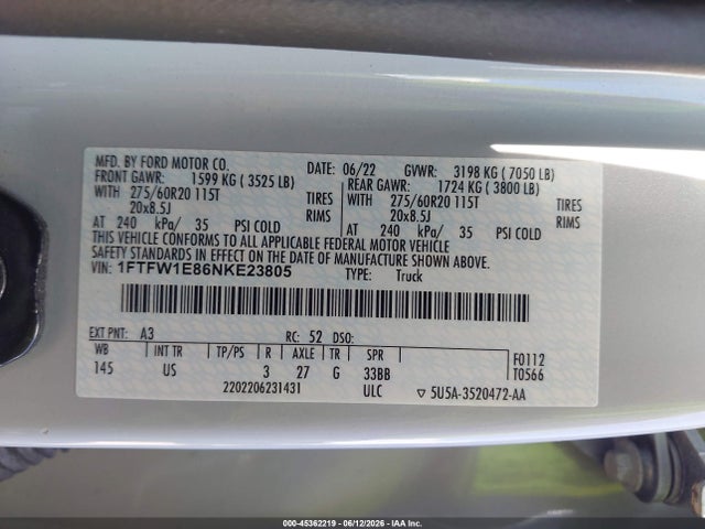 2022 FORD F-150 XLT 照片 9