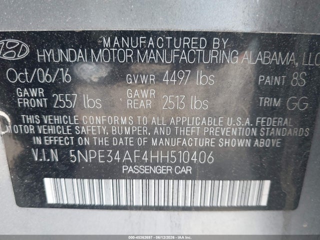 2017 Hyundai SONATA SPORT 照片 9